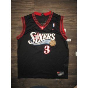 Allen Iverson #3 Philadelphia Sixers Nike Jersey NBA Sewn Stitched